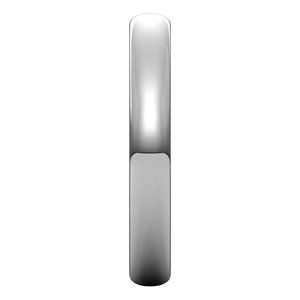 10K White 3 mm Half Round Light Band Size 4.5 - BN & CO JEWELRY