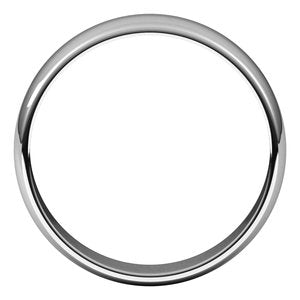 Sterling Silver 5 mm Half Round Light Band Size 7.5 - BN & CO JEWELRY