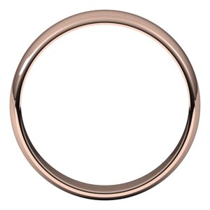 14K Rose 5 mm Half Round Light Band Size 8 - BN & CO JEWELRY