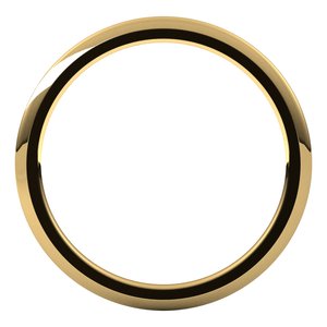 14K Yellow 1 mm Half Round Comfort Fit Band Size 6 - BN & CO JEWELRY