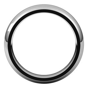 Platinum 5 mm Half Round Comfort Fit Band Size 10.5 - BN & CO JEWELRY