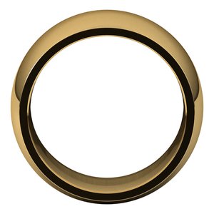 14K Yellow 12 mm Half Round Comfort Fit Band Size 9.5 - BN & CO JEWELRY