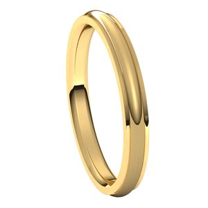 14K Yellow 2.5 mm Comfort Fit Edge Band Size 4.5 - BN & CO JEWELRY
