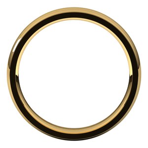 14K Yellow 4 mm Comfort Fit Edge Band Size 9 - BN & CO JEWELRY