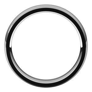 14K White 5 mm Comfort Fit Edge Band Size 11.5 - BN & CO JEWELRY