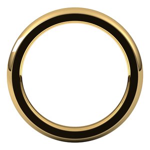 10K Yellow 3 mm Half Round Comfort Fit Heavy Band Size 6 - BN & CO JEWELRY