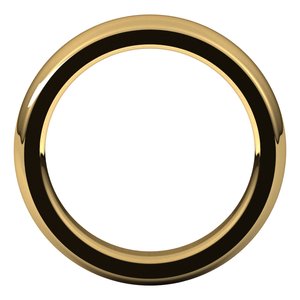 14K Yellow 5 mm Half Round Comfort Fit Heavy Band Size 10 - BN & CO JEWELRY