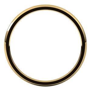 14K Yellow 1.5 mm Half Round Comfort Fit Light Band Size 4 - BN & CO JEWELRY