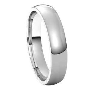 Sterling Silver 4 mm Half Round Comfort Fit Light Band Size 6 - BN & CO JEWELRY