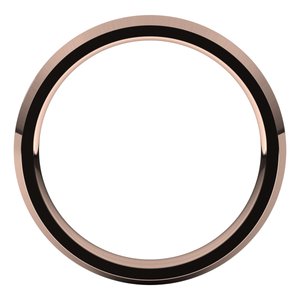 14K Rose 3 mm Knife Edge Comfort Fit Band Size 7 - BN & CO JEWELRY