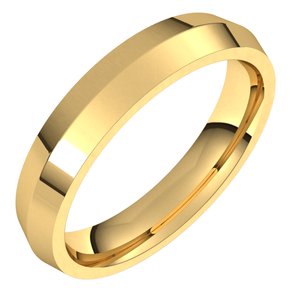 14K Yellow 4 mm Knife Edge Comfort Fit Band Size 8 - BN & CO JEWELRY