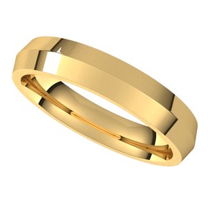 14K Yellow 4 mm Knife Edge Comfort Fit Band Size 8 - BN & CO JEWELRY
