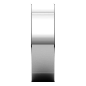 18K White 6 mm Square Comfort Fit Band Size 8 - BN & CO JEWELRY