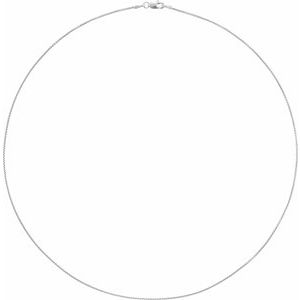 Sterling Silver 1 mm Rounded Box 18" Chain - BN & CO JEWELRY