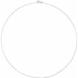 14K White .55 mm Box 18" Chain - BN & CO JEWELRY