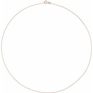14K Rose .55 mm Box 20" Chain - BN & CO JEWELRY