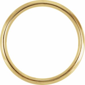 14K Yellow 7 mm Scalloped Edge Band - BN & CO JEWELRY