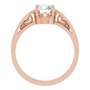 14K Rose Stuller Lab-Created Moissanite Ring - BN & CO JEWELRY