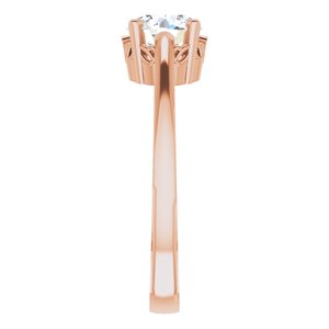 14K Rose Stuller Lab-Created Moissanite Ring - BN & CO JEWELRY