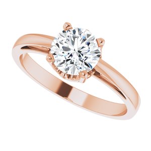 14K Rose Stuller Lab-Created Moissanite Ring - BN & CO JEWELRY
