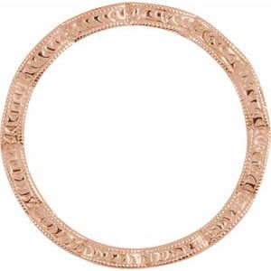 14K Rose 1/8 CTW Natural Diamond Anniversary Band Size 6 - BN & CO JEWELRY