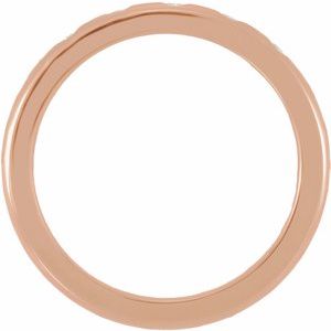 14K Rose .07 CTW Natural Diamond Band Size 7 - BN & CO JEWELRY