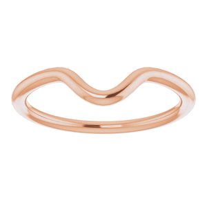 14K Rose Band for 9 x 6 mm Pear - BN & CO JEWELRY