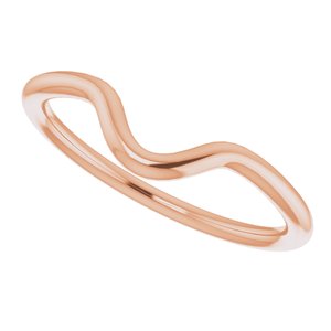 14K Rose Band for 9 x 6 mm Pear - BN & CO JEWELRY