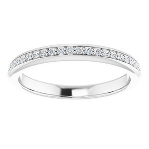 14K White 1/8 CTW Natural Diamond - BN & CO JEWELRY