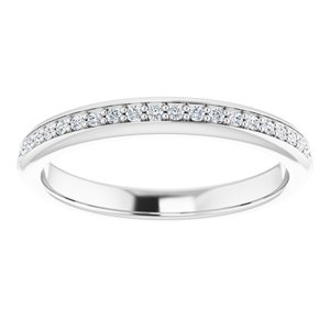 14K White 1/8 CTW Natural Diamond - BN & CO JEWELRY