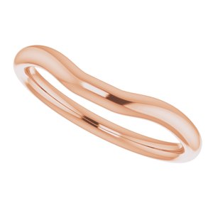 14K Rose Band for 7x5 mm Emerald Ring - BN & CO JEWELRY