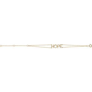 14K Yellow 1/4 CTW Natural Diamond Hope 5-7" Bracelet - BN & CO JEWELRY