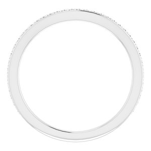 14K White 1/10 CTW Diamond Band for 6 mm Cushion Ring - BN & CO JEWELRY