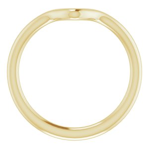 14K Yellow Band for 10x7 mm Pear Ring - BN & CO JEWELRY