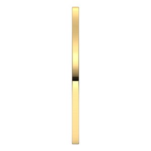 14K Yellow 1 mm Flat Band Size 5.5 - BN & CO JEWELRY