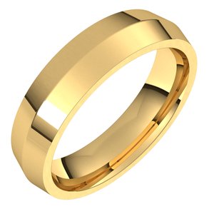 14K Yellow 5 mm Knife Edge Comfort Fit Band Size 7 - BN & CO JEWELRY