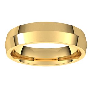 14K Yellow 5 mm Knife Edge Comfort Fit Band Size 7 - BN & CO JEWELRY