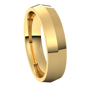 14K Yellow 5 mm Knife Edge Comfort Fit Band Size 7 - BN & CO JEWELRY