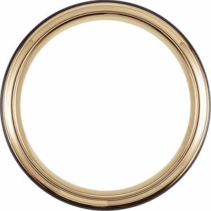 18K Yellow Gold & Black PVD Tungsten 6 mm Beveled-Edge Size 10.5 Band - BN & CO JEWELRY