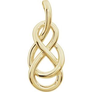 14K Yellow Infinity-Inspired Knot Pendant - BN & CO JEWELRY