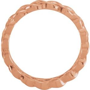 14K Rose 8 mm Celtic-Inspired Band Size 7 - BN & CO JEWELRY