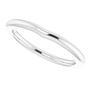 14K White Band for 4.4 mm Round Ring - BN & CO JEWELRY