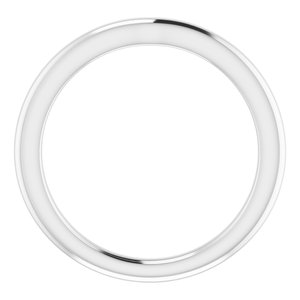 14K White Band for 4.4 mm Round Ring - BN & CO JEWELRY