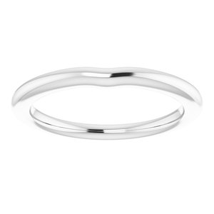 14K White Band for 4.4 mm Round Ring - BN & CO JEWELRY
