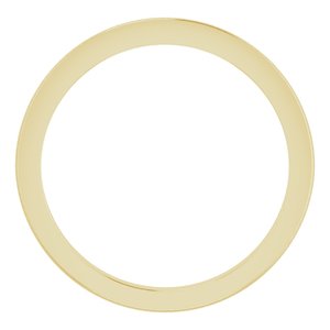 14K Yellow Knife-Edge Band - BN & CO JEWELRY