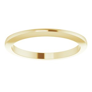 14K Yellow Knife-Edge Band - BN & CO JEWELRY