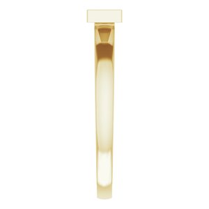 14K Yellow 16x4 mm Rectangle Signet Ring - BN & CO JEWELRY
