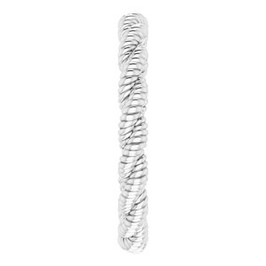 14K White Twisted Rope Band Size 7.5 - BN & CO JEWELRY