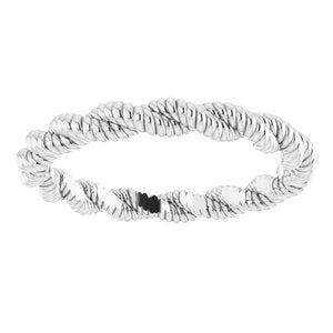 14K White Twisted Rope Band Size 7.5 - BN & CO JEWELRY