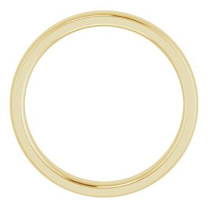 14K Yellow 4 mm Comfort Fit Edge Band Size 9 - BN & CO JEWELRY